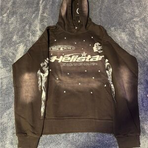 Hellstar Black Graphic Hoodie